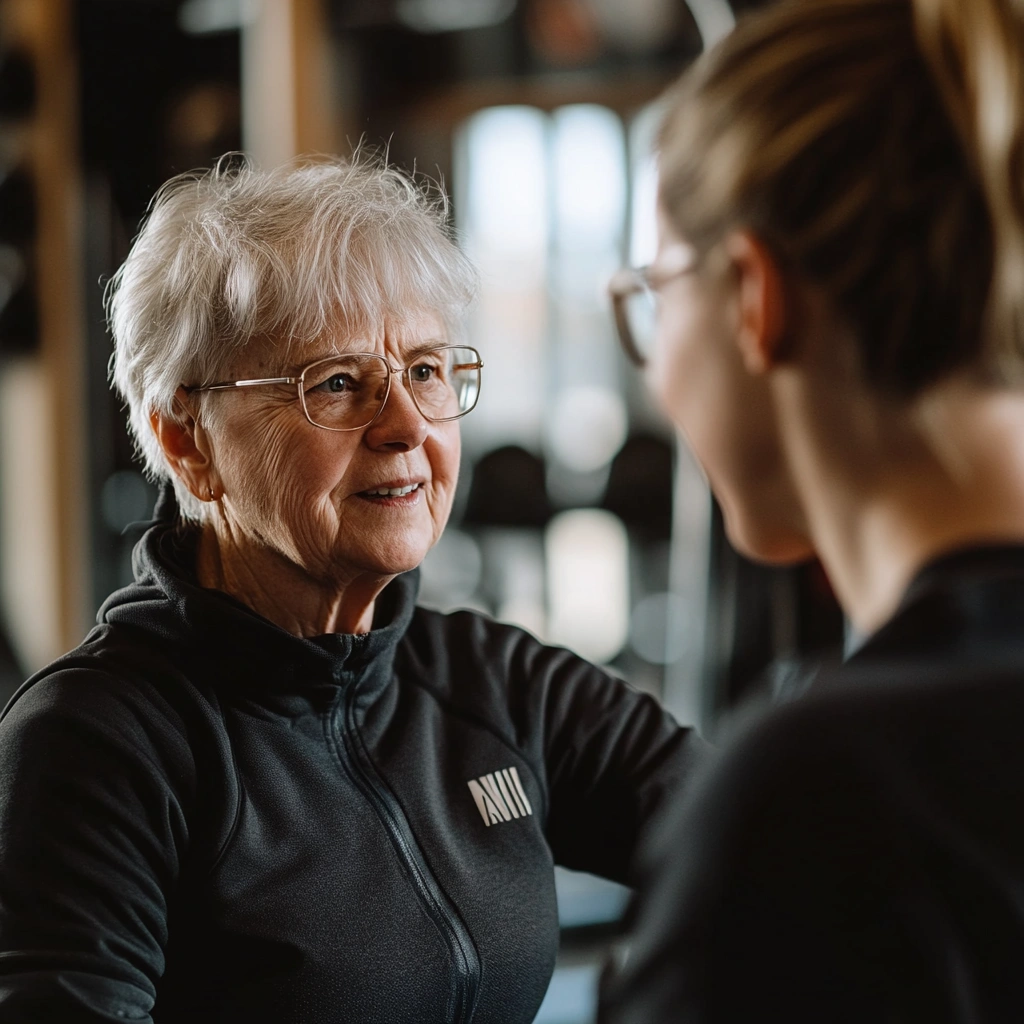 Персональне тренування для літньої жінки